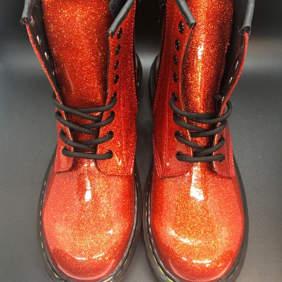 NEW Women’s Dr. Martens 1460 Glitter Side Zip Boot - Picture 5 of 8